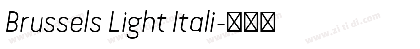 Brussels Light Itali字体转换